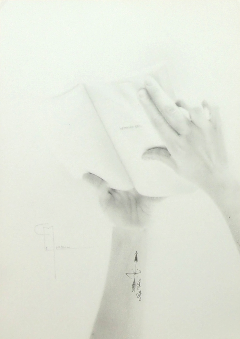 "Tout commence ici", dessin aux crayons sur papier 220 g., au format 21 x 29,7 cm